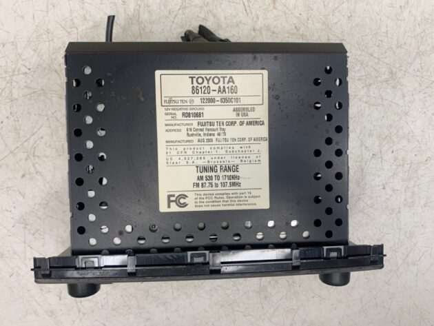 Used Radio Receiver CD Player for Toyota Camry 2004-2005 86120-AA160, 122000-6350C101