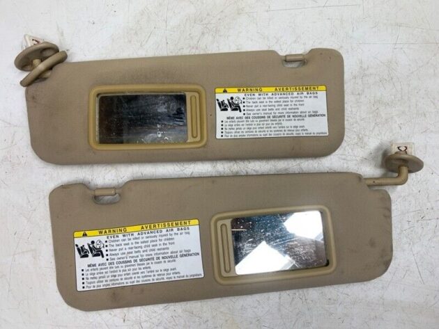 07 08 09 Lexus ES350 Sunvisor Sun Visor Left & Right Set Pair OEM 34K Milles