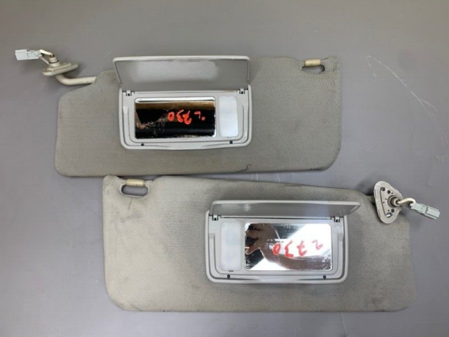 09 10 11 12 13 Acura MDX Passenger & Driver Side Sun Visor Set PAIR OEM