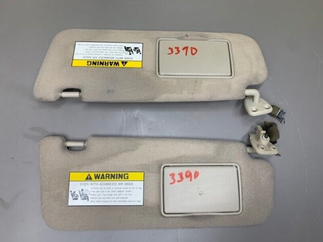 06 07 08 09 10 Hyundai Sonata Passenger & Driver Side Sun Visor Pair OEM