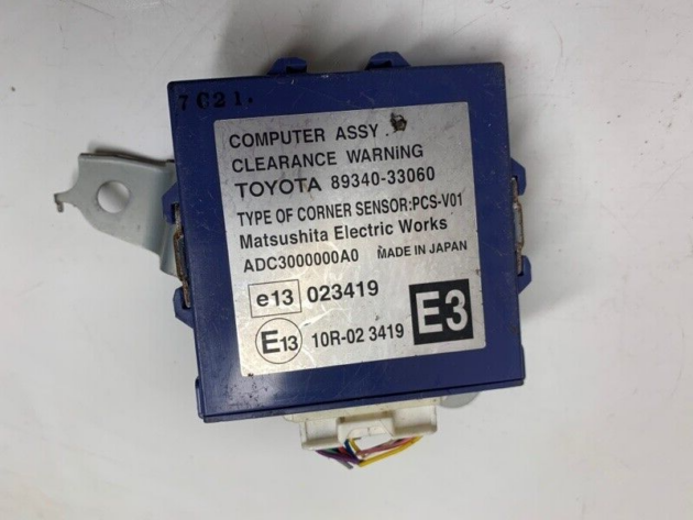 07 08 09 Lexus ES350 Driver Park Assist Module OEM  89340-33060