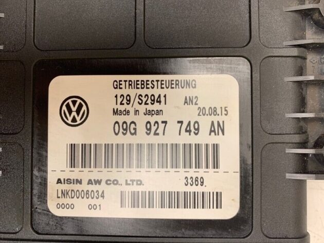 2016 16 Volkswagen Passat 1.8T Transmission Control Unit OEM 09G927749AN