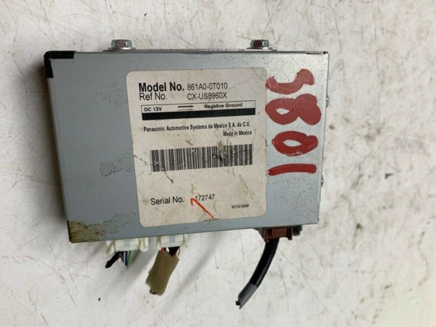 2011 11 Toyota Venza Multi-Media Interface Module OEM 861A00T010