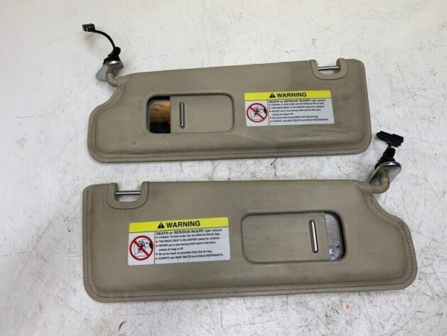 05 06 07 Bentley Continental GT Driver & Passenger LH & RH Side Sun Visor PAIR