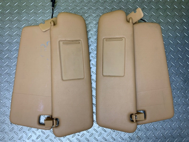 07 08 09 10  Porsche Cayenne Sunvisor Sun Visor Set OEM