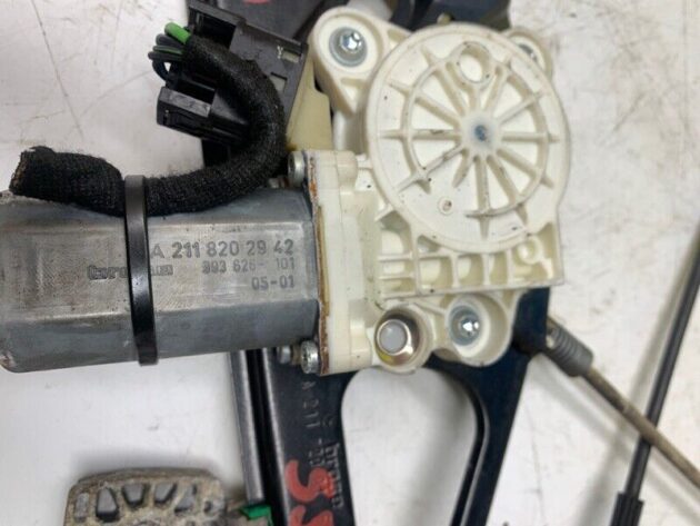 06 07 08 Mercedes W211 Front Driver LH Side Power Window Motor Regulator OEM