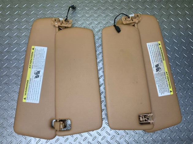 07 08 09 10 Porsche Cayenne Sunvisor Sun Visor Set OEM