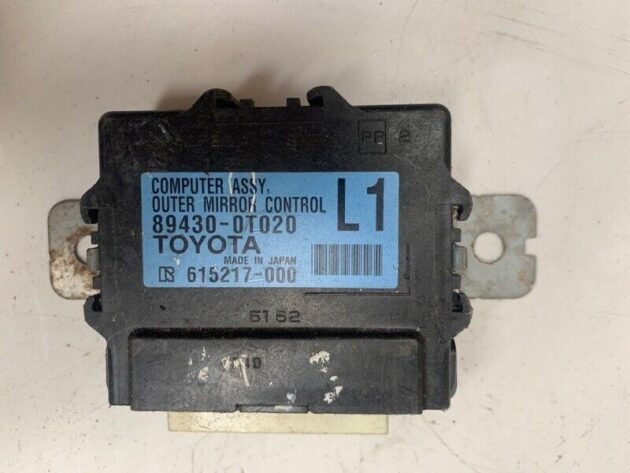 13 14 15 Toyota Venza Front Left Driver Mirror Control Module OEM  89430-0T020