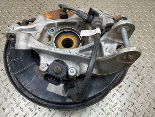 13 Porsche Cayenne Rear Left Spindle Knuckle Hub Assembly w/ Brake Disc OEM