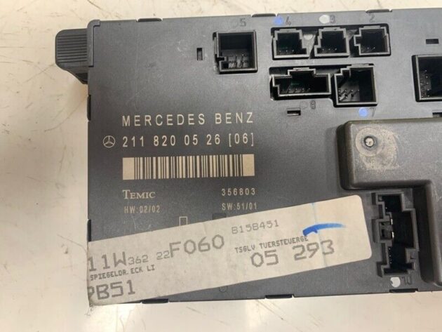 03 04 05 06 Mercedes-Benz W211 E50 Front LH Driver Door Control Module OEM