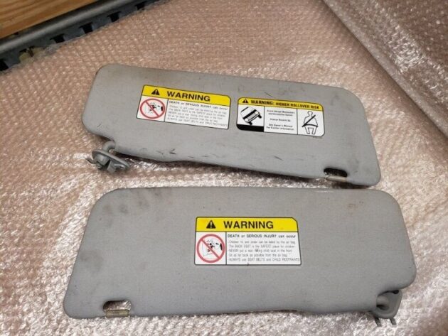 03 04 05 06 07 Mitsubishi Outlander Sun Visor Sunvisor Left & Right Set PAIR OEM