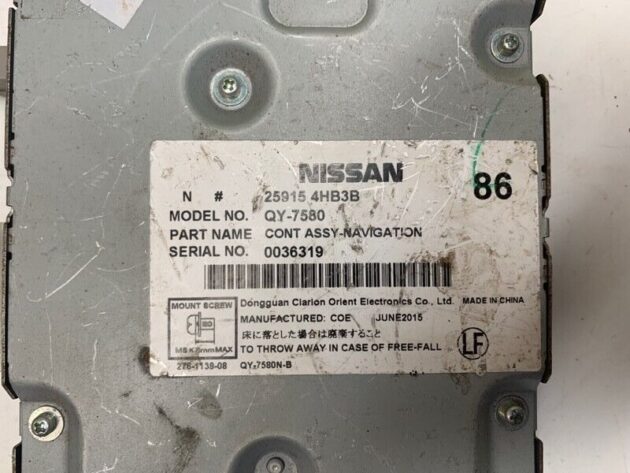 15 16 Infiniti Q50 Navigation Driver Assist GPS Control Module OEM