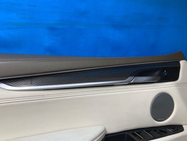 14 15 16 17 BMW X6 F16 Front Left Driver Door Trim Panel Leather OEM