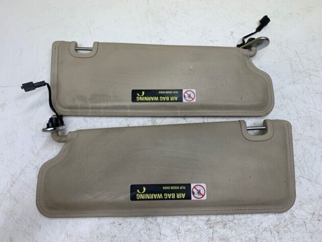 05 06 07 Bentley Continental GT Driver & Passenger LH & RH Side Sun Visor PAIR