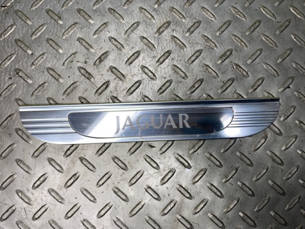 00 01 02 03 Jaguar S-Type Rear Left Driver Sill Scuff Plate Chrome OEM