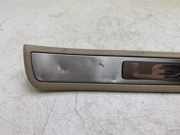 05 06 07 08 09 Lexus GX470 Rear Passenger Right Side Door Sill Plate Tan OEM