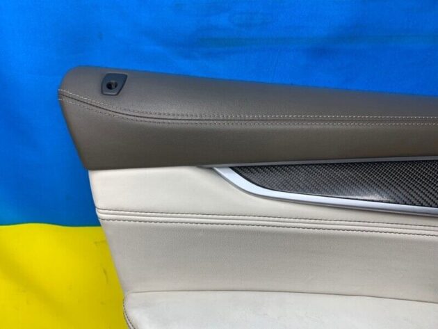 14 15 16 17 BMW X6 F16 Front Left Driver Door Trim Panel Leather OEM