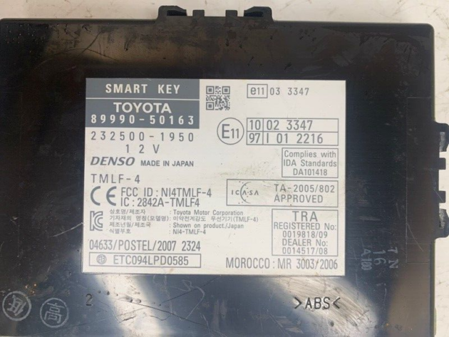 10 11 12 Lexus LS460 Keyless Door Lock Control Module Unit OEM 89990-50163