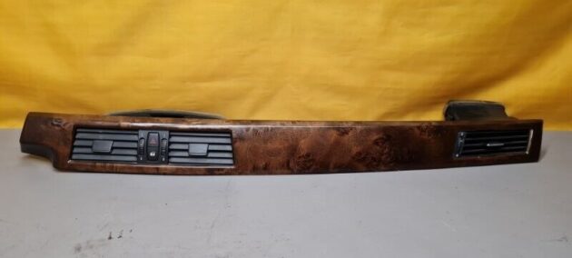 06 07 08 09 10 BMW E60 DASH WOODGRAIN TRIM PANEL A/C Air Vents OEM