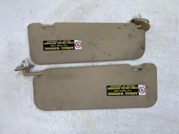 07 08 09 Lexus ES350 Sunvisor Sun Visor Left & Right Set Pair OEM 34K Milles