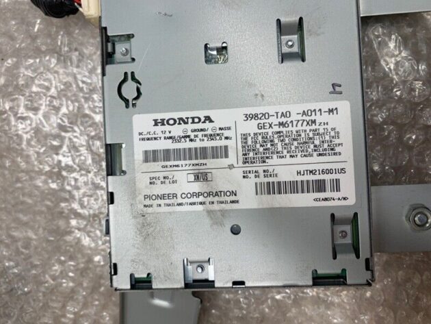 08 09 10 Honda Accord Audio Equipment Radio Satellite Receiver OEM