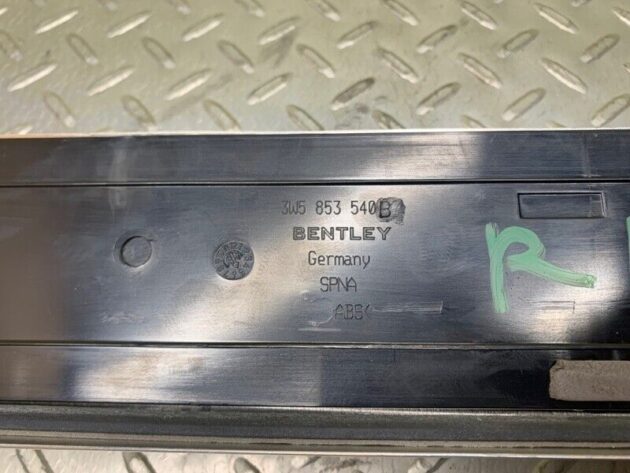 05 06 07 08 Bentley Continental Flying Spur Right Rear Door Sill Trim Panel 4DR