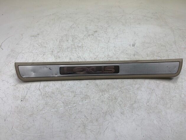 05 06 07 08 09 Lexus GX470 Rear Passenger Right Side Door Sill Plate Tan OEM