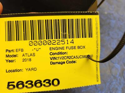 00616b204202e655b01fe795c46979d4 18 19 20 21 22 VW ATLAS Engine Fuse Box OEM 5Q0937125B