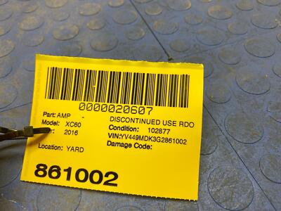 0609fe40da21e049d0538ffaa76ade22 16 VOLVO XC60 Radio Audio Sound Amplifier OEM 31489709AA