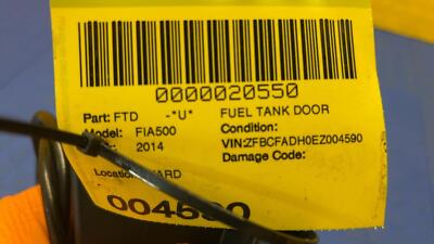 073a008b6806644dfbae21b1edeb3f76 14 15 16 17 FIAT 500L Fuel Filler Door OEM 68201871AA