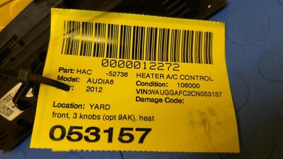 08715bbaed9f073660c985e848da91cf 12 13 14 15 AUDI A6 Heater A/c Control OEM 4G0820043N5PR