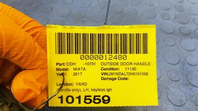 09e1a259985c1532e1c4b3bafc53cd15 16 17 18 19 MAZDA MIATA Left Outside Door Handle Keyless Ignition OEM