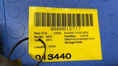 105d810d33e7ca377af0ce534adc3a2b 14 15 16 ACURA MDX Engine Fuse Box OEM 32100TZ6A30