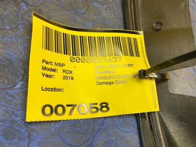 1746e6c303af98a66c74056ecba82e3e 19 20 21 ACURA RDX Front Right Door Gap Seal Fender Trim OEM 72336-TJB-A01