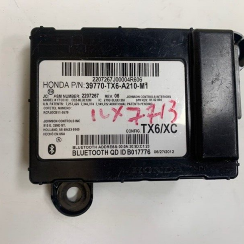 09 10 11 12 13 14 Acura ILX Communication Bluetooth Control Module OEM