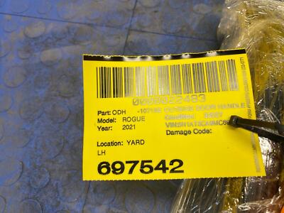 2d67d54fa0545a9f5de36eb9435583f4 21 22 23 ROGUE EXCEPT SPORT Front Left Exterior Door Handle OEM 806116RR0A