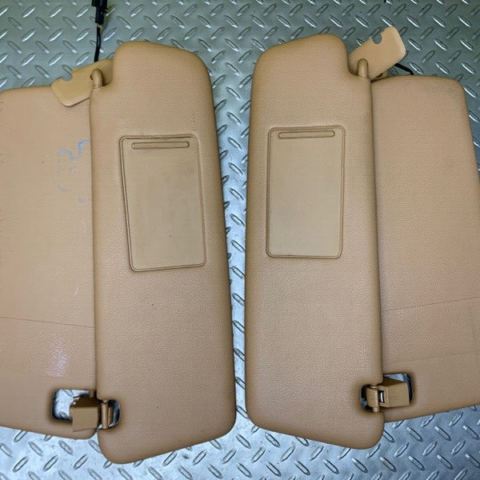 07 08 09 10  Porsche Cayenne Sunvisor Sun Visor Set OEM