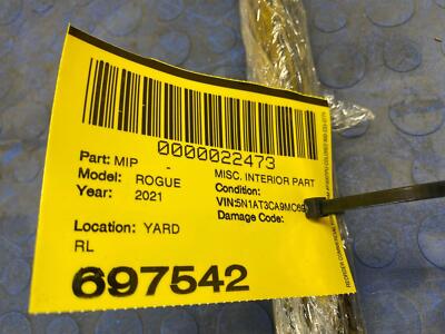 32869e65921c30fca4ed3d60ed25808c 21 23 ROGUE EXCEPT SPORT Rear Left Inner Window Seal Waterstrip OEM 822356RA0A