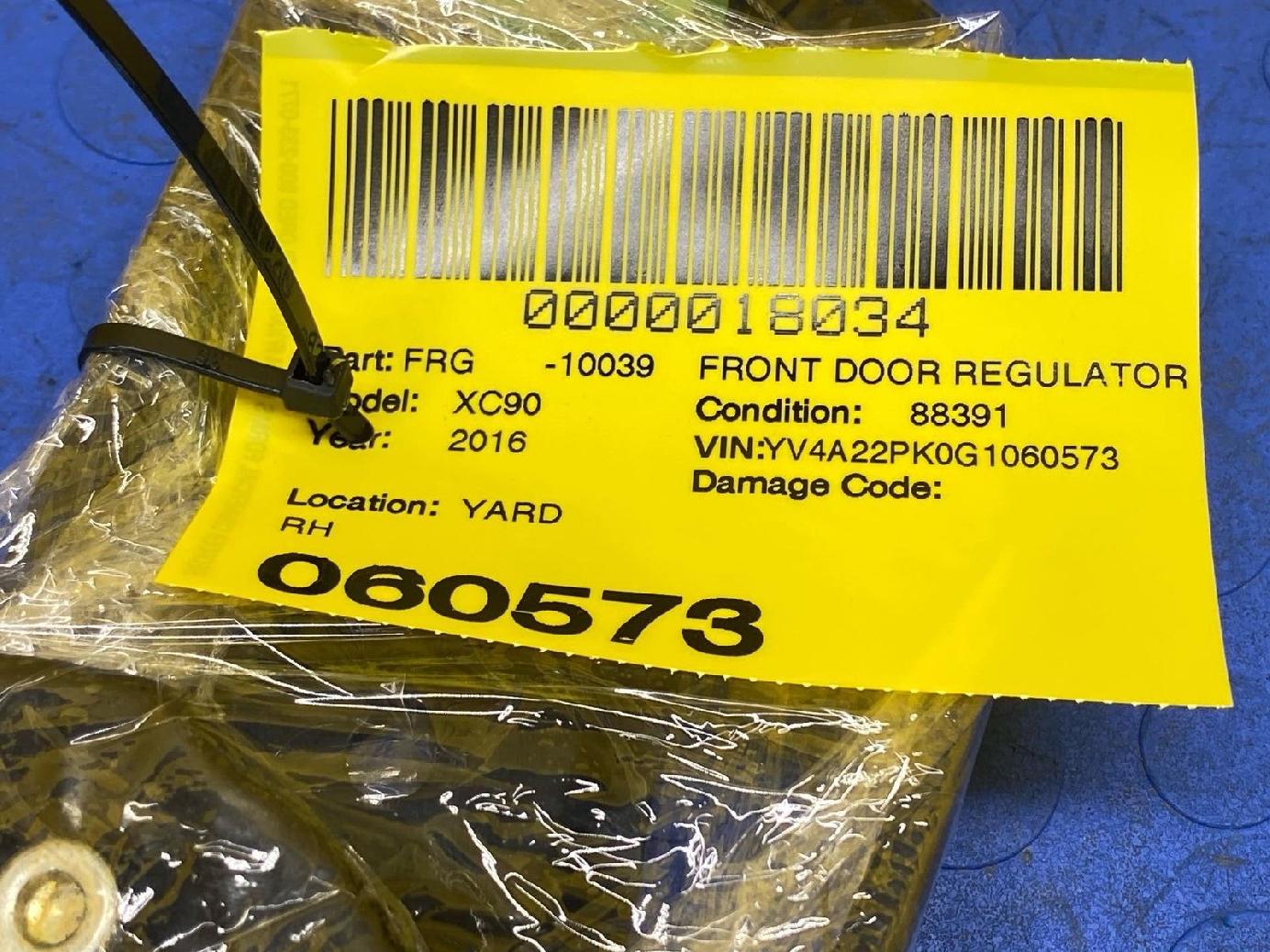 339a429a28850a15445f4e4805ffffe8 16 17 18 19 20 VOLVO XC90 Right Front Door Window Regulator OEM 31391495