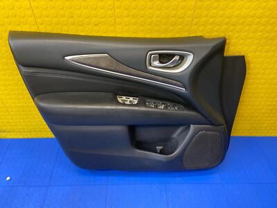 16 17 18 19 20 INFINITI QX60 Front Left Door Trim Panel Assy OEM 809A1-9NP0A