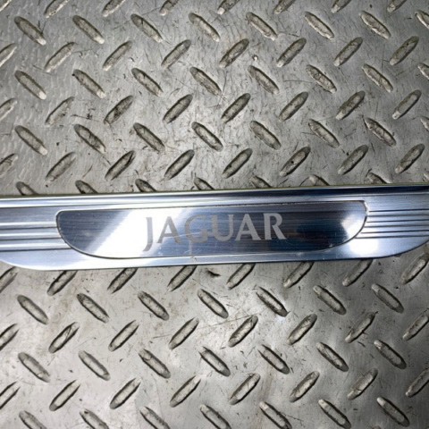 00 01 02 03 Jaguar S-Type Rear Left Driver Sill Scuff Plate Chrome OEM