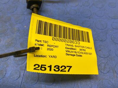 4b9fea16bfcf24425447c1e5820b7c75 18 19 20 21 NISSAN ROGUE SPORT Transmission Shifter Cable OEM 349356MA0A