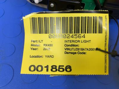 50d162c94d846b1440cec63265c9d227 10 11 12 13 14 15 LEXUS RX450 HYBRID Overhead Console Dome Light OEM 8126048610