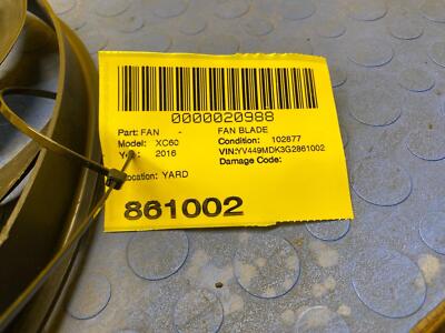54293f8d1cdeeefd0224cd9f46bd7b74 12 13 14 15 16 VOLVO XC60 Radiator Cooling Fan Blade OEM 31686806