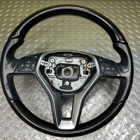 13 14 15 Mercedes A207 E-Class Convertible Steering Wheel W/ Switches Black OEM