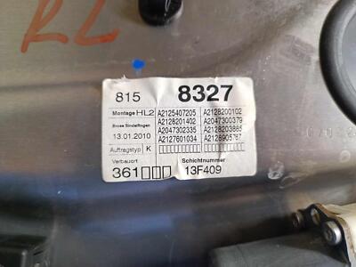 5b1dd2ba6bb5c7c6c3dfef9febd0effb 10 11 12 13 MERCEDES E-350 Rear Left Door Window Regulator Panel OEM A2127301779