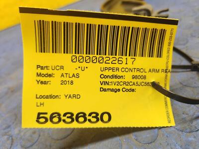 6c019e546abe1dee19ee13ff3a3883ae 18 19 20 21 22 23 VW ATLAS 3.6L Rear Left Upper Control Arm OEM 3QF505351B