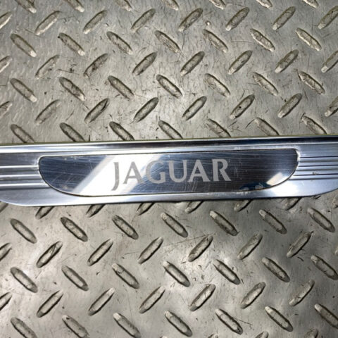 00 01 02 03 Jaguar S-Type Rear Right Passenger Sill Scuff Plate Chrome OEM