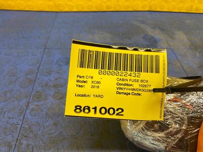 6f7b9274fcd2b7c6059fbe658e347495 11 12 13 14 15 16 VOLVO XC60 Under Dash Cabin Fuse Box OEM DPN13800159HWB