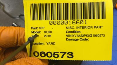 7151e1c445d3fcf419d7dc5c6c3be383 16 17 18 19 20 VOLVO XC90 Left Center Console Trim Cover Carpet OEM 31377164
